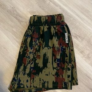 Gymshark graphic camo shorts